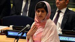 Η Μαλάλα Yousafzai κατά την ομιλία της στον ΟΗΕ.